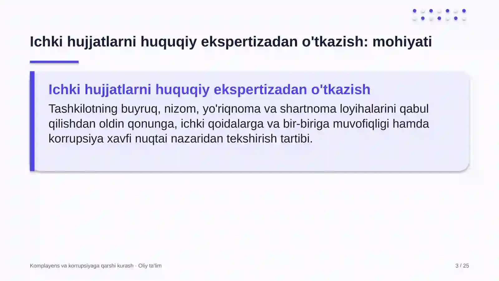 suv xo'jaligida ichki me'yoriy hujjatlarni huquqiy ekspertizadan o'tkazish 6791 3