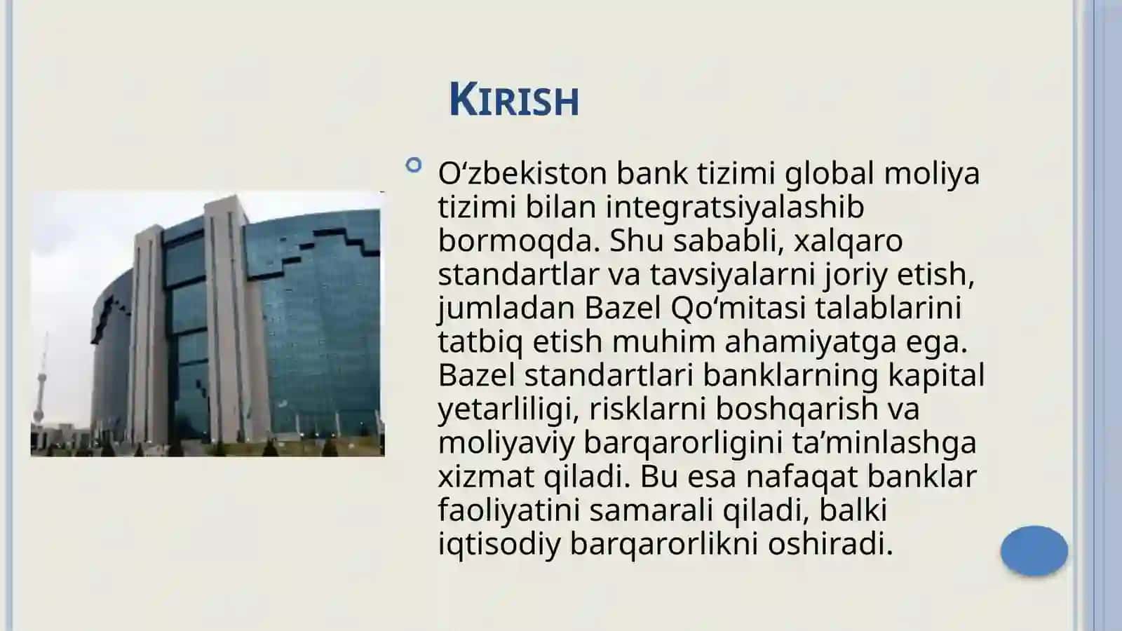 O'zbekiston bank tizimida Bazel Qo'mitasi talablarini joriy etish shart-sharoitlari 3