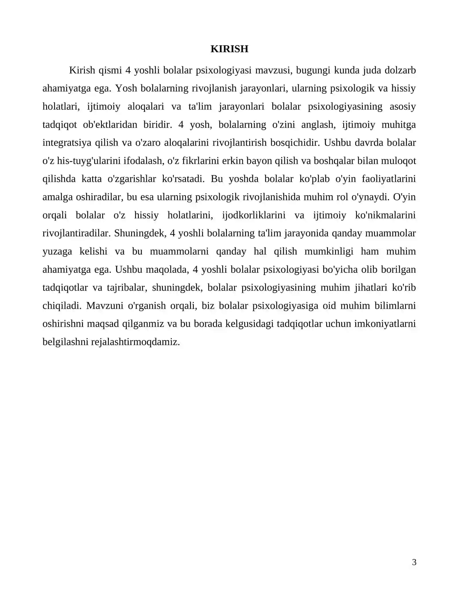 4 yoshli bolalarning psixologik rivojlanishiga oid tadqiqot 3