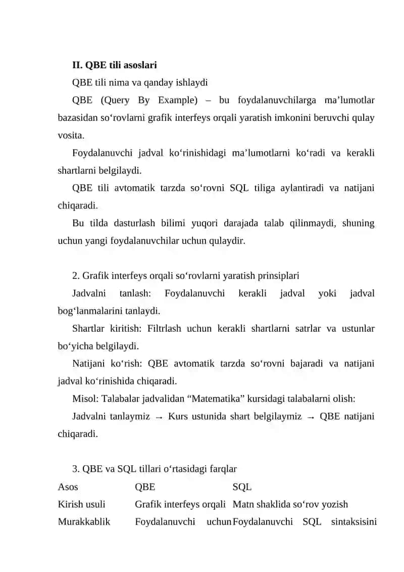 QBE tili 3