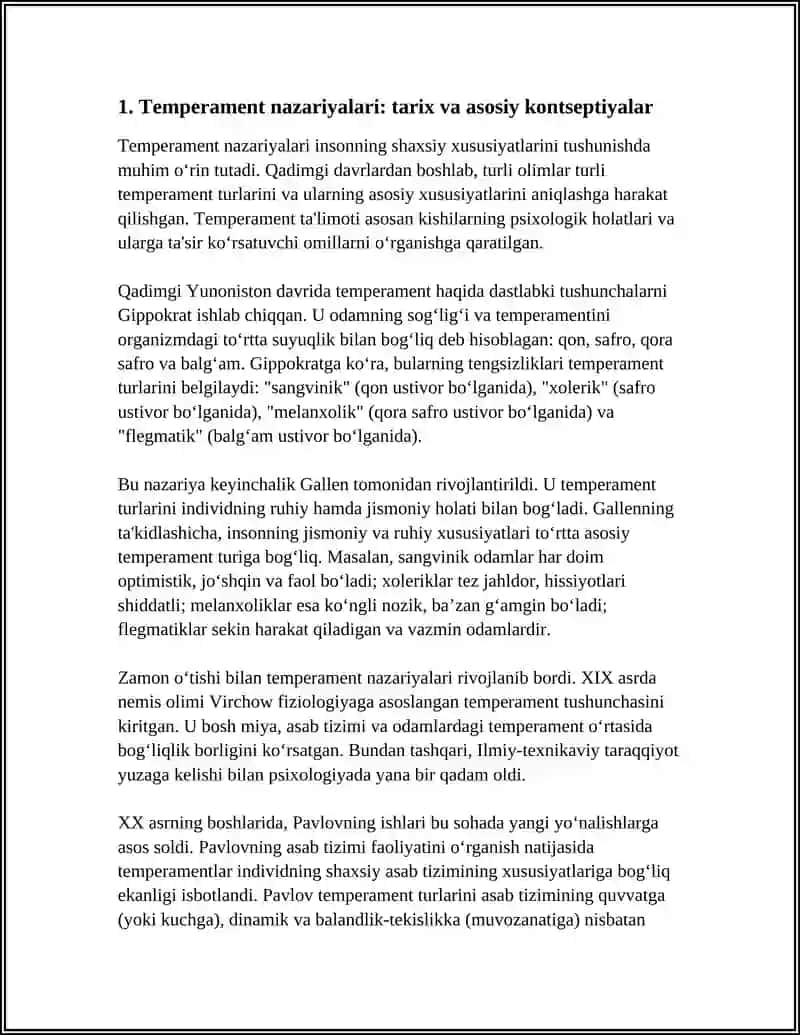 TEMPERAMENT TURLARI VA UNING PSIXOLOGIK XARAKTERISTIKASI 3