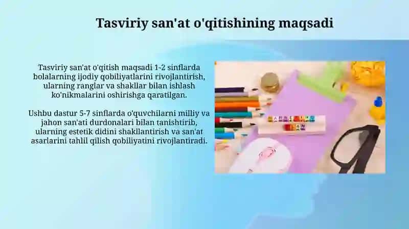 Tasviriy faoliyatga oʻrgatishning maqsadi 3
