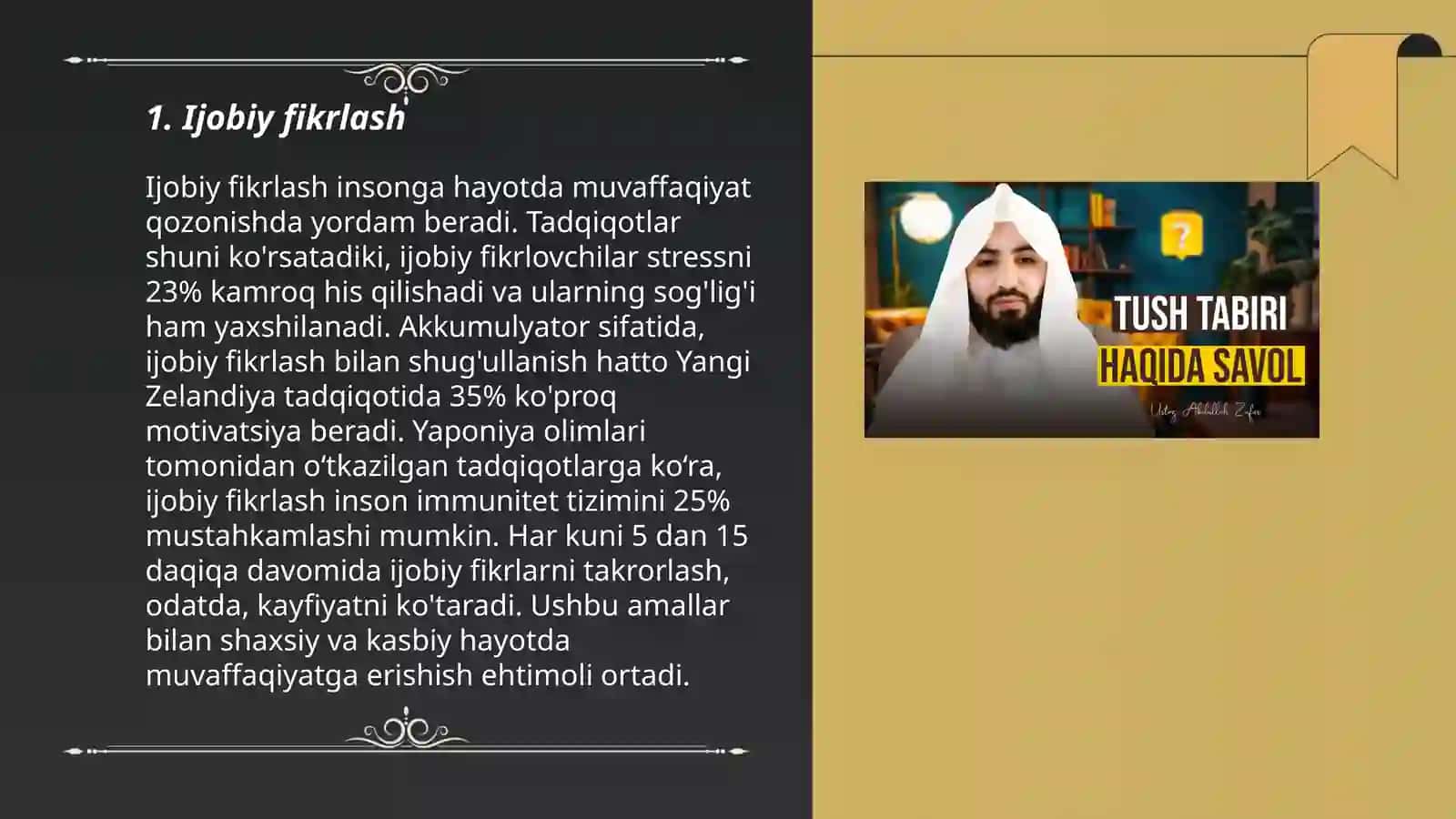 Muvaffaqiyatli boʻlish uchun zarur boʻlgan fazilatlarni rivojlantrish 3