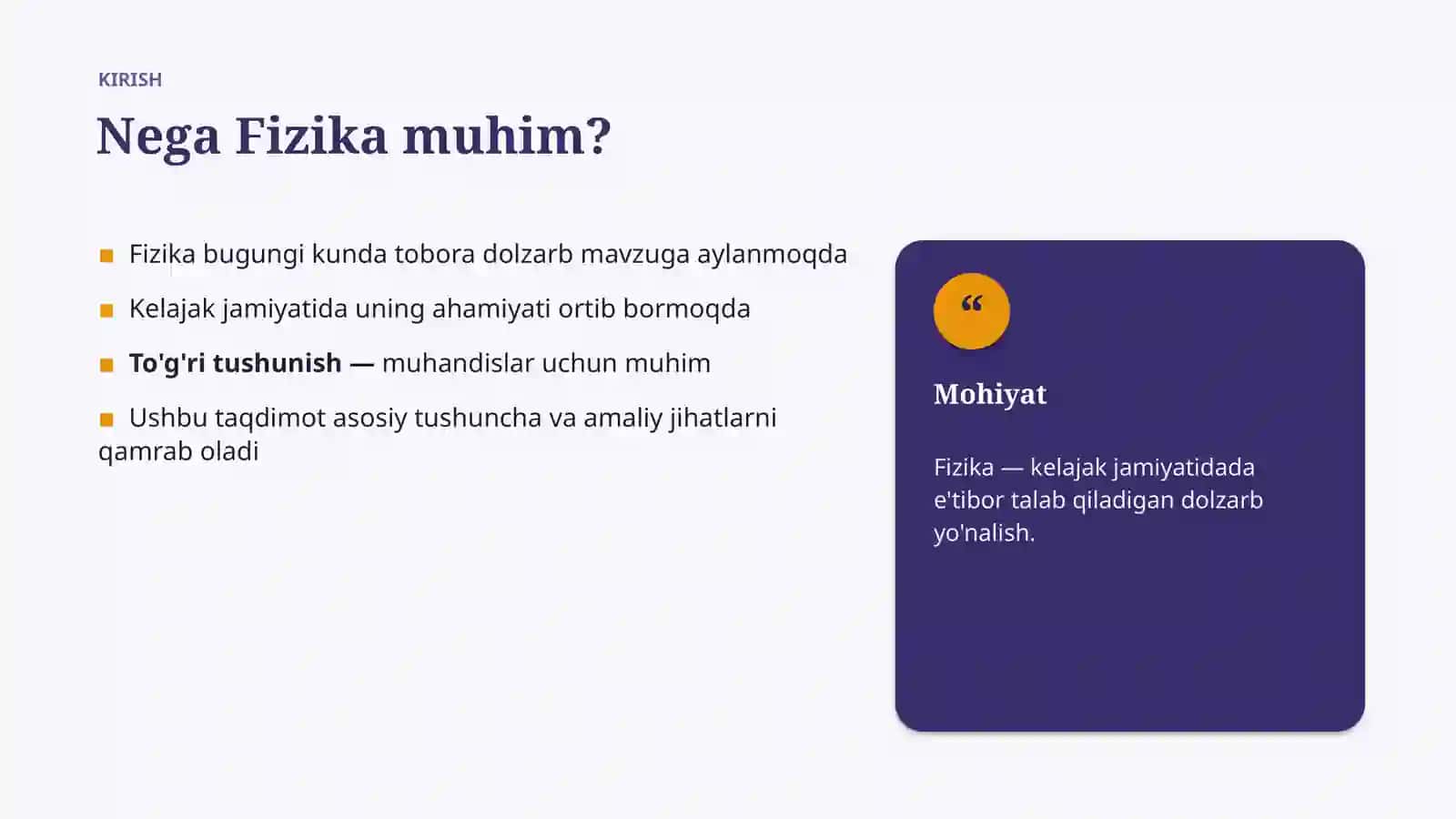 Fizika Global tendensiyalari 3