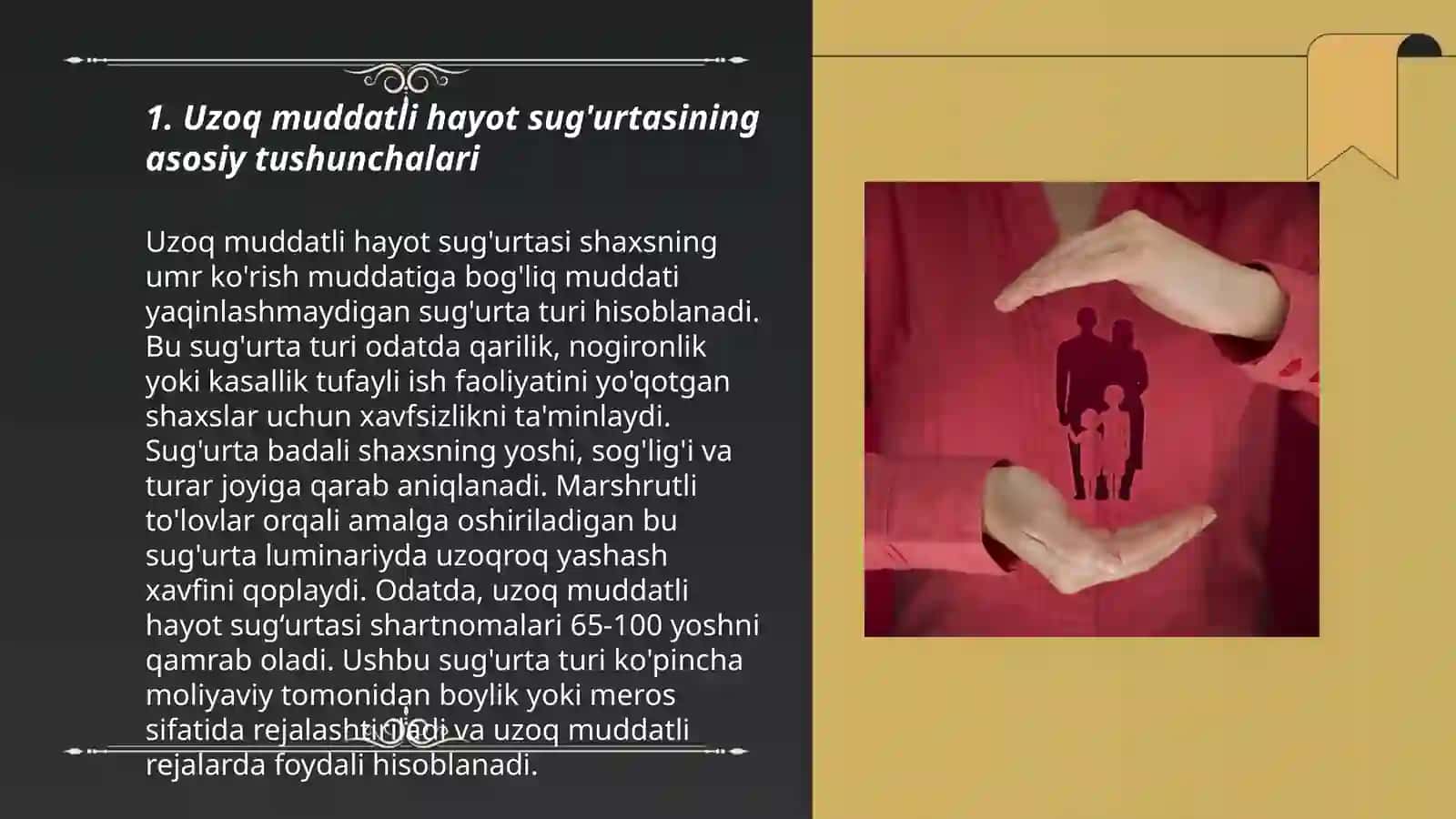 Uzoq muddatli hayot sugʻurtasi sohasi 3