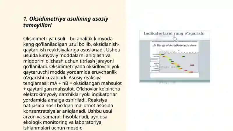 Oksidimetriya usulining klinik labarotoriyalarda qo'llanilishi 3