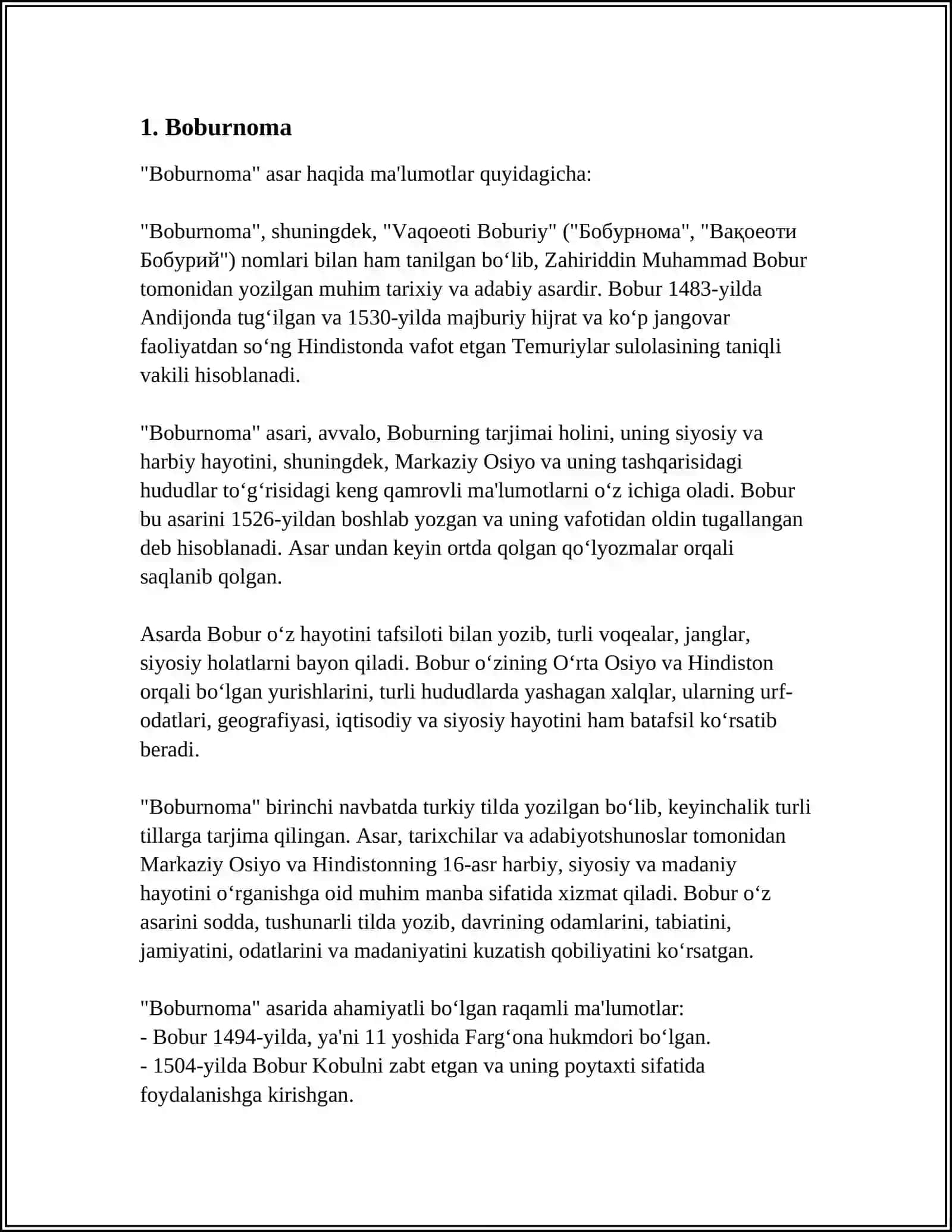 BOBUR ADABIYOTI 3
