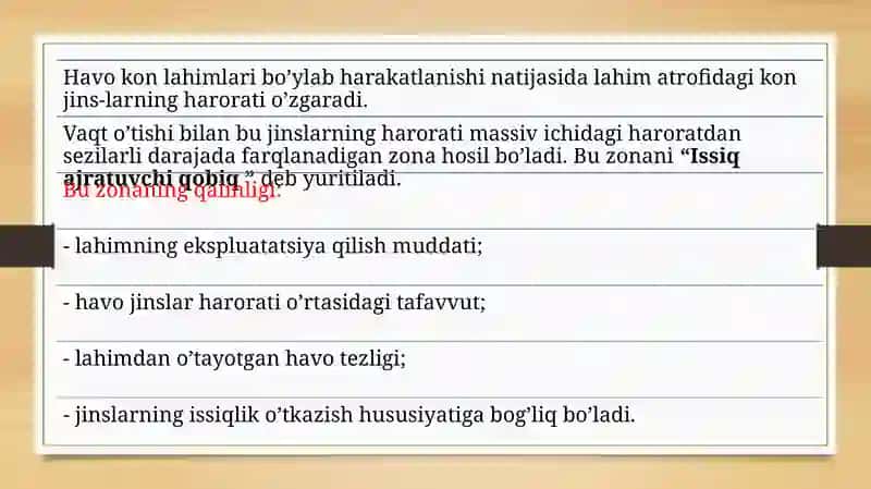 Shaxta havosi harorati 3