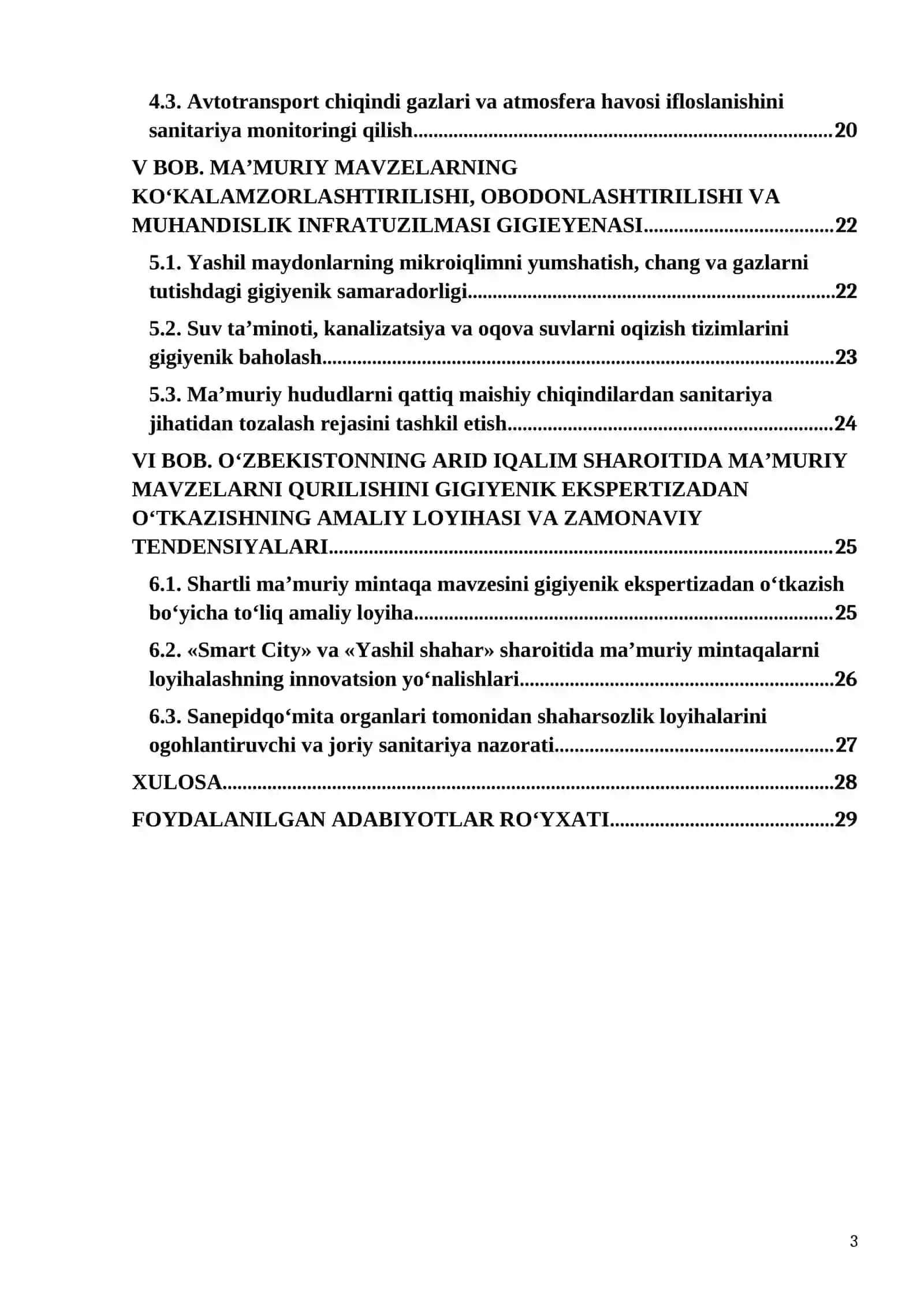MA’MURIY MINTAQA MAVZELARINI QURILISH TIZIMINI GIGIYENIK BAHOLASH 3