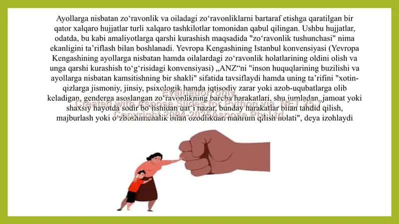 Xotin-qizlarga bo‘layotgan zo‘ravonliklar 3