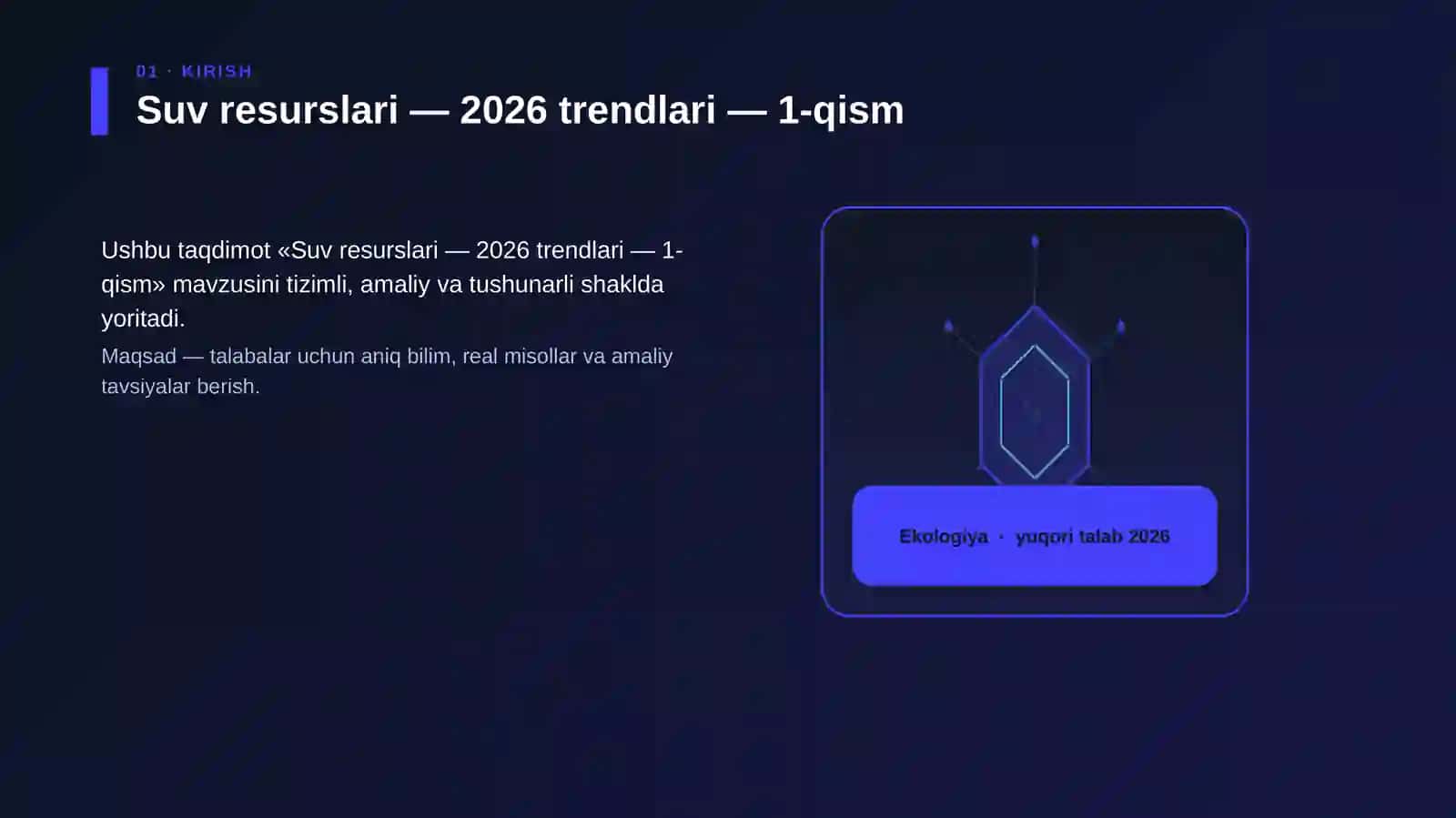 Suv resurslari — 2026 trendlari — 1-qism 3