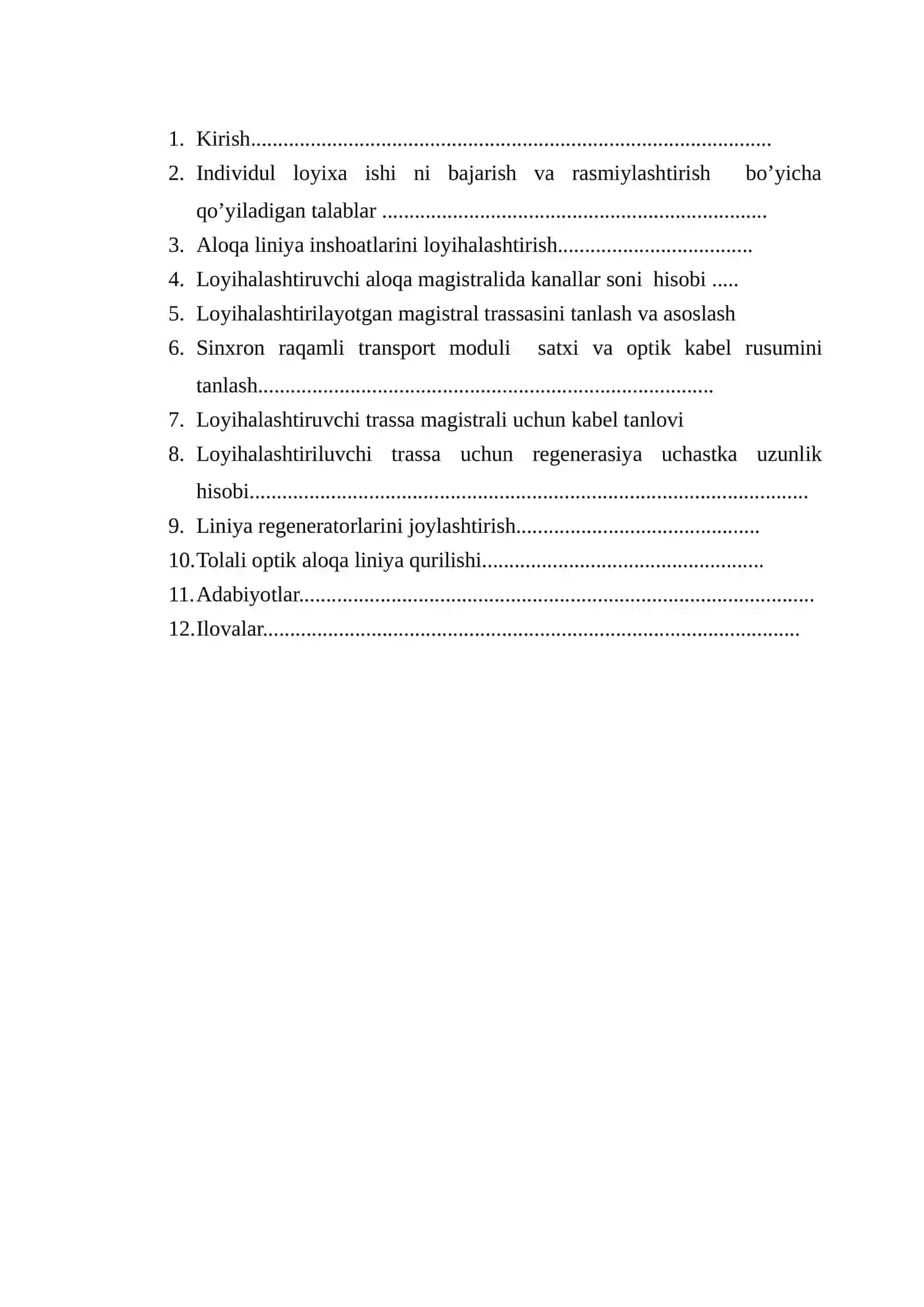 Qashqadaryo – Surxandaryo viloyatlari orasida optik transport tarmog‘ini loyixalashtirish 3