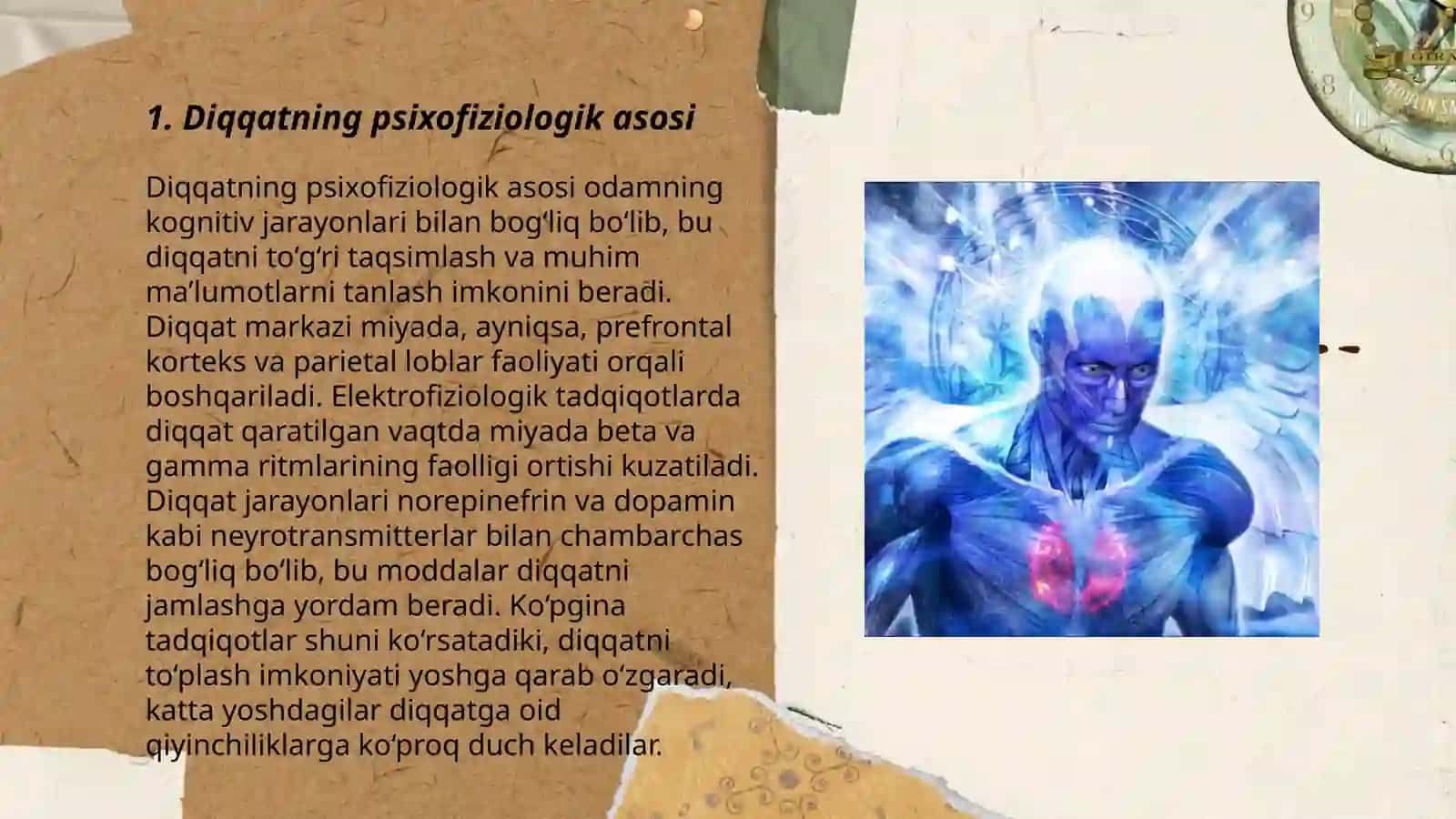 Diqqatning psixofiziologik indikatorlari va mexanizmlari 3