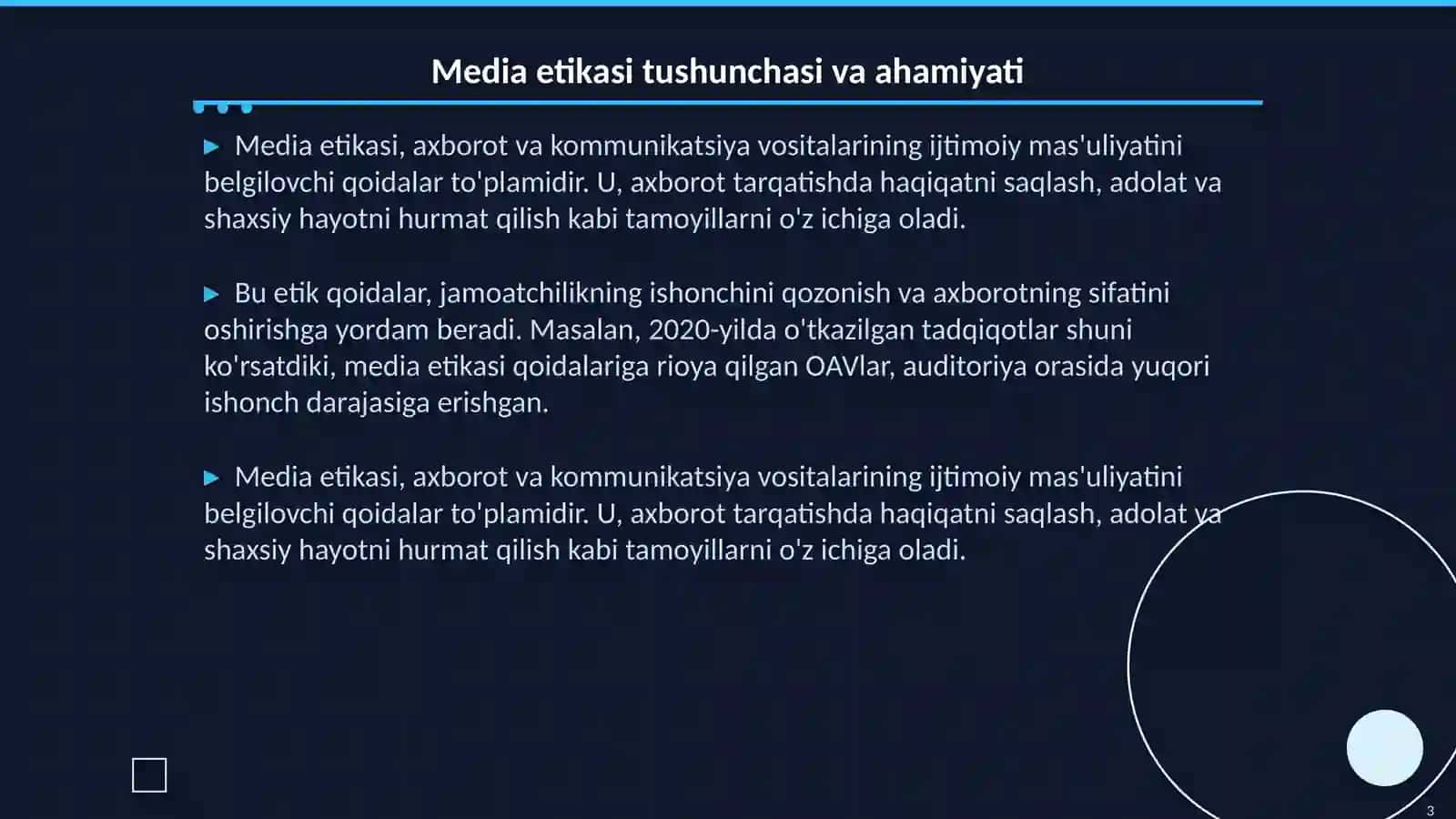 Media etikasi 3