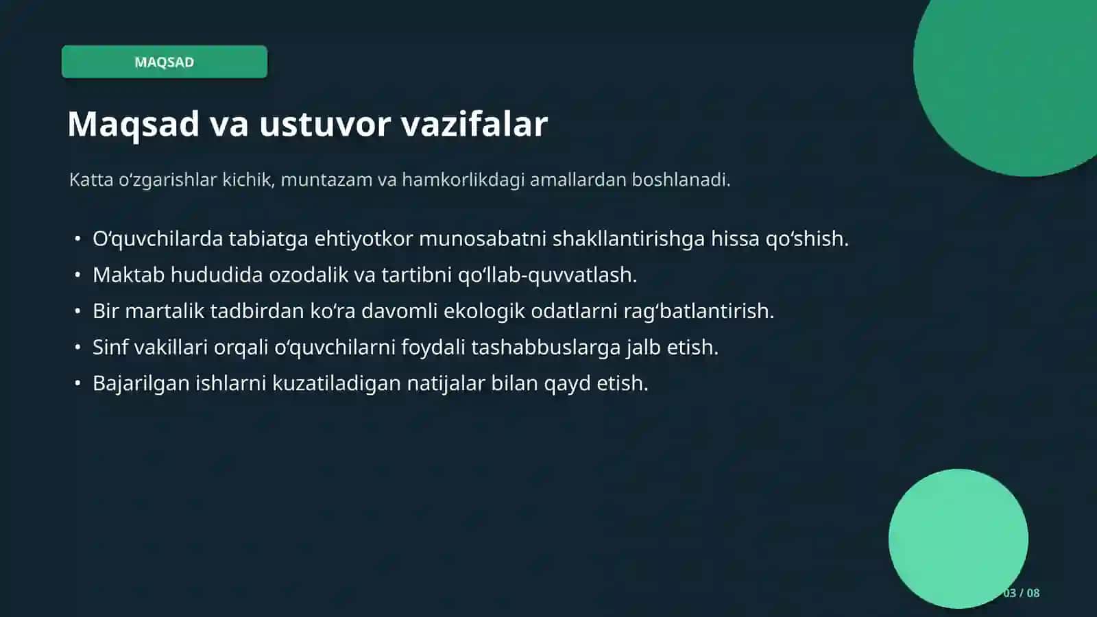 NOMZOD TAQDIMOTI EKOLOGIYA KOORDINATORI 3