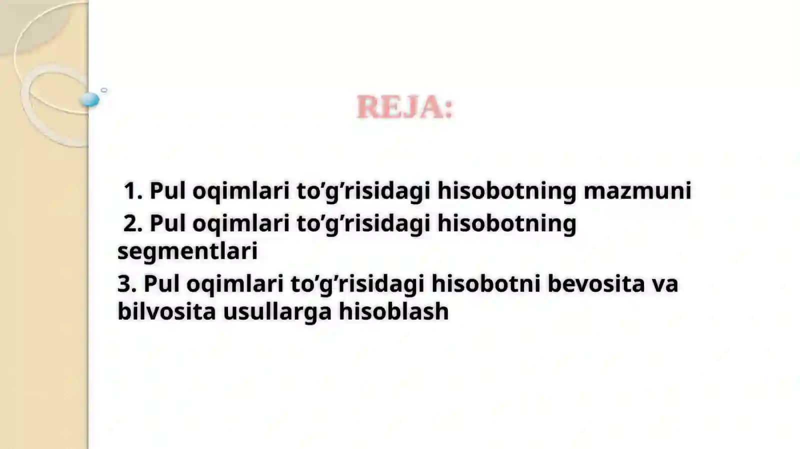 Buxgalteriya hisobining milliy standartlari fanidan Mustaqil ishi 3