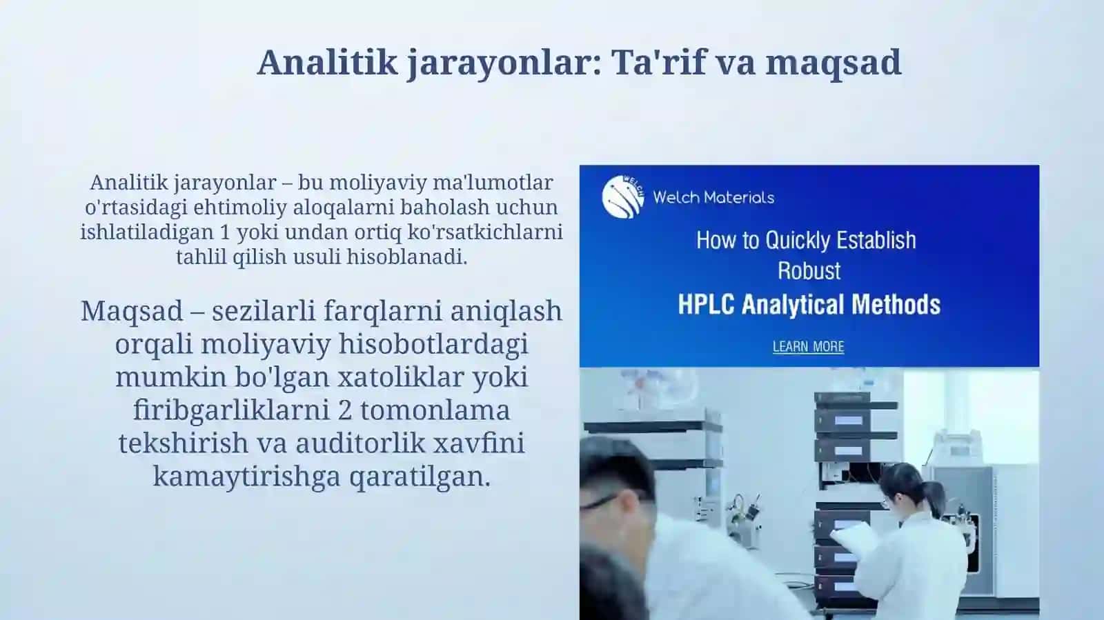 Analitik Protseduralar 3