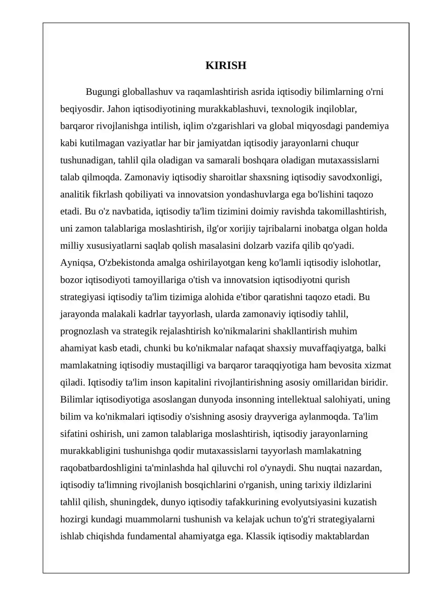 IQTISODIY BILIM ASOSLARINI OʻQITISH METODIKASI 3