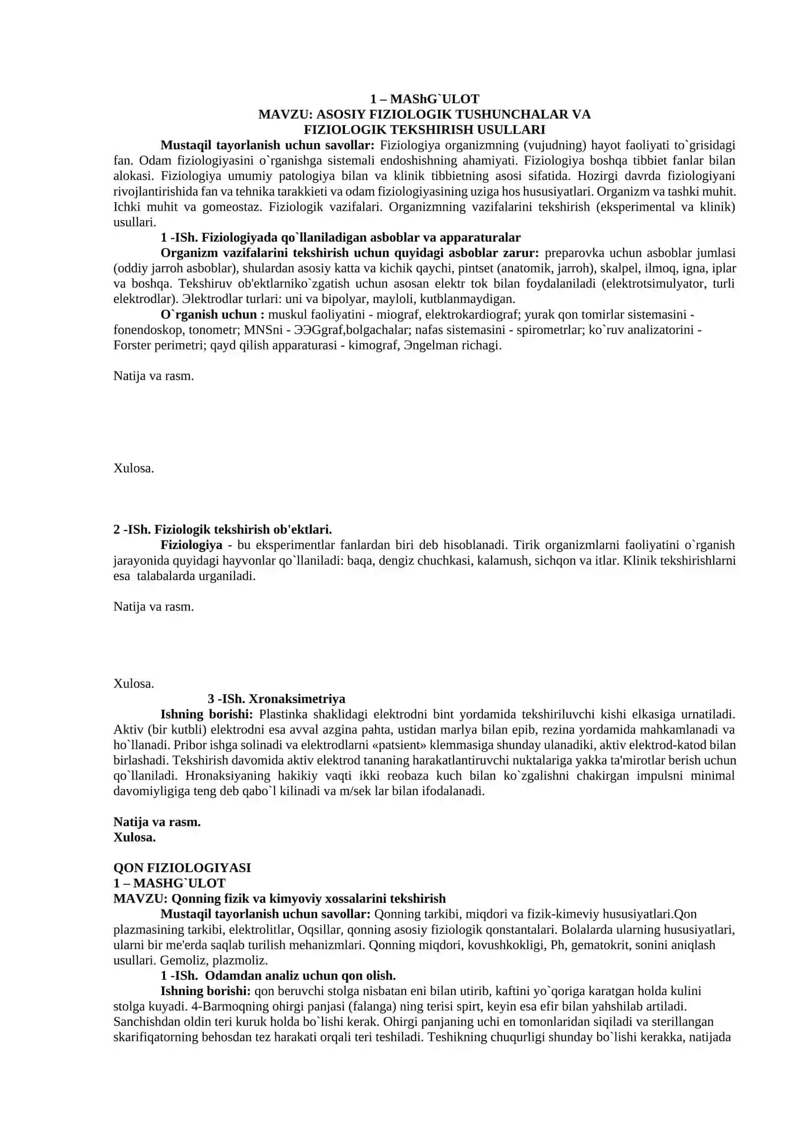 ASOSIY FIZIOLOGIK TUSHUNCHALAR VA FIZIOLOGIK TEKSHIRISH USULLARI 3