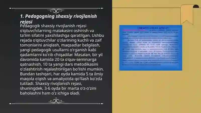 Zamonaviy o'quv jarayonini takomillashtirishda pedagogning shaxsiy va kasbiy o'zini o'zi rivojlantirish metodikasi 3
