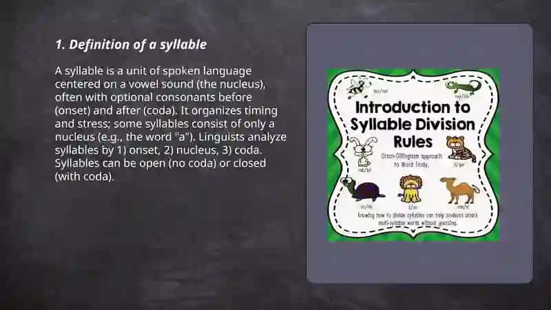 Introduction to Syllables 3