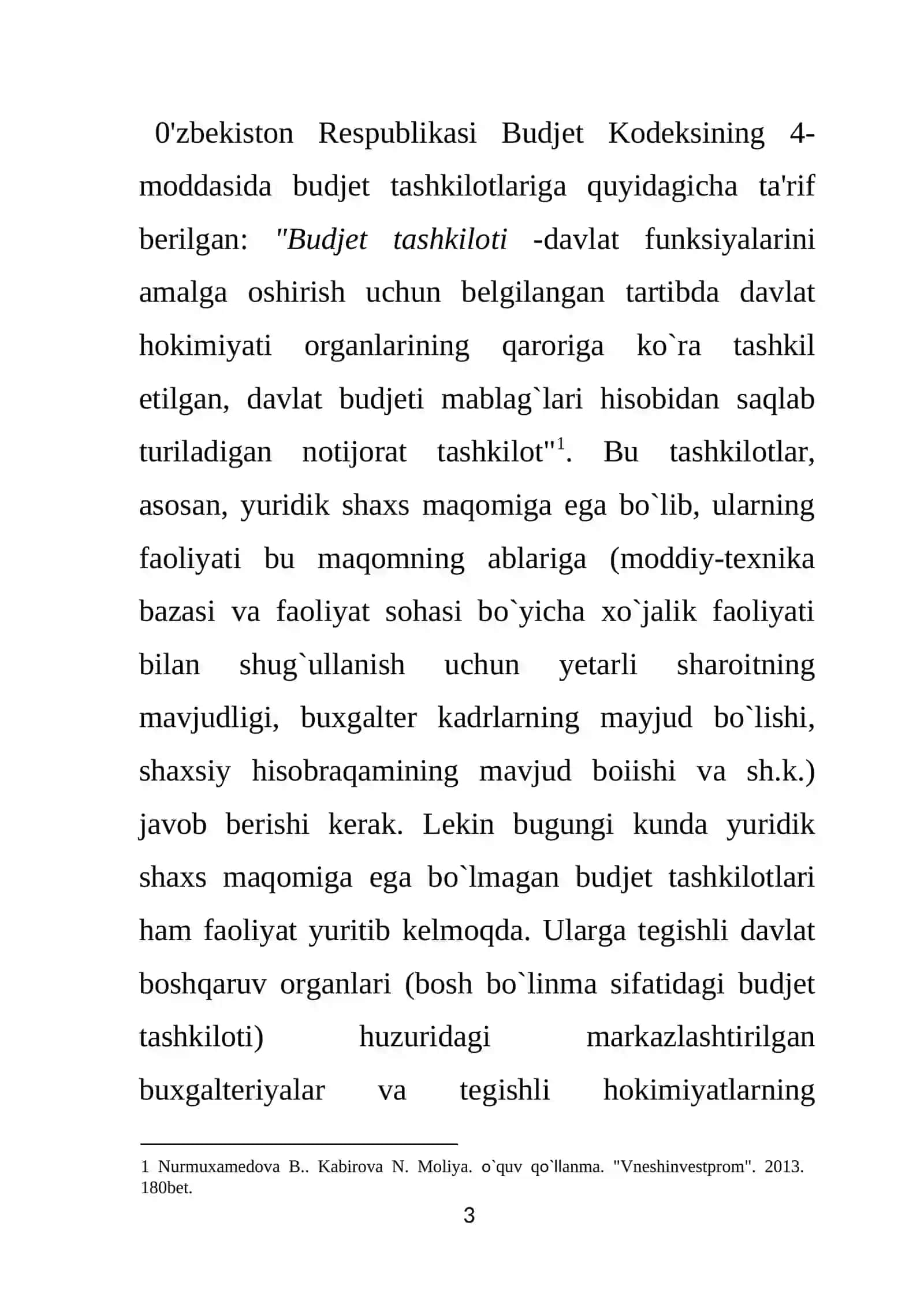 G`aznachilikda budjet ashkilotlari xarajatlar smetalarini va ularga kiritiladigan o`zgarishlarni ro`yhatga olish 3