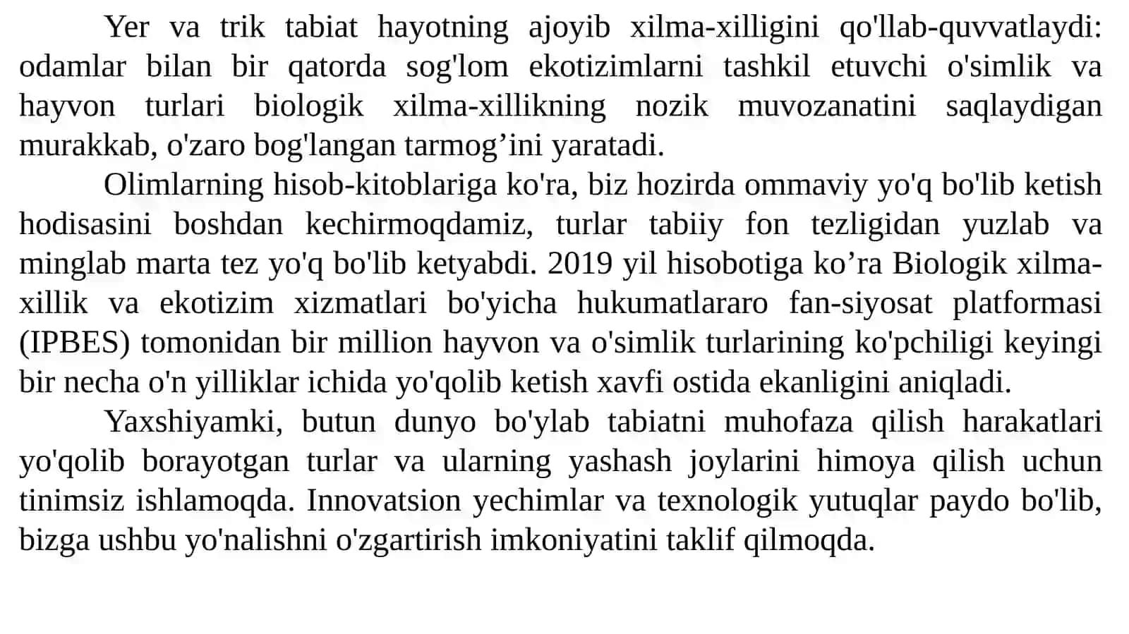 Hayvonarealllariningqisqarishsabablari 3