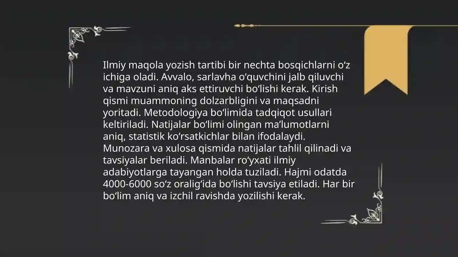 Ilmiy maqolani yozish usuli 3