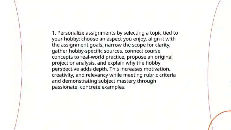 Personalized Class Assignment Tips 3