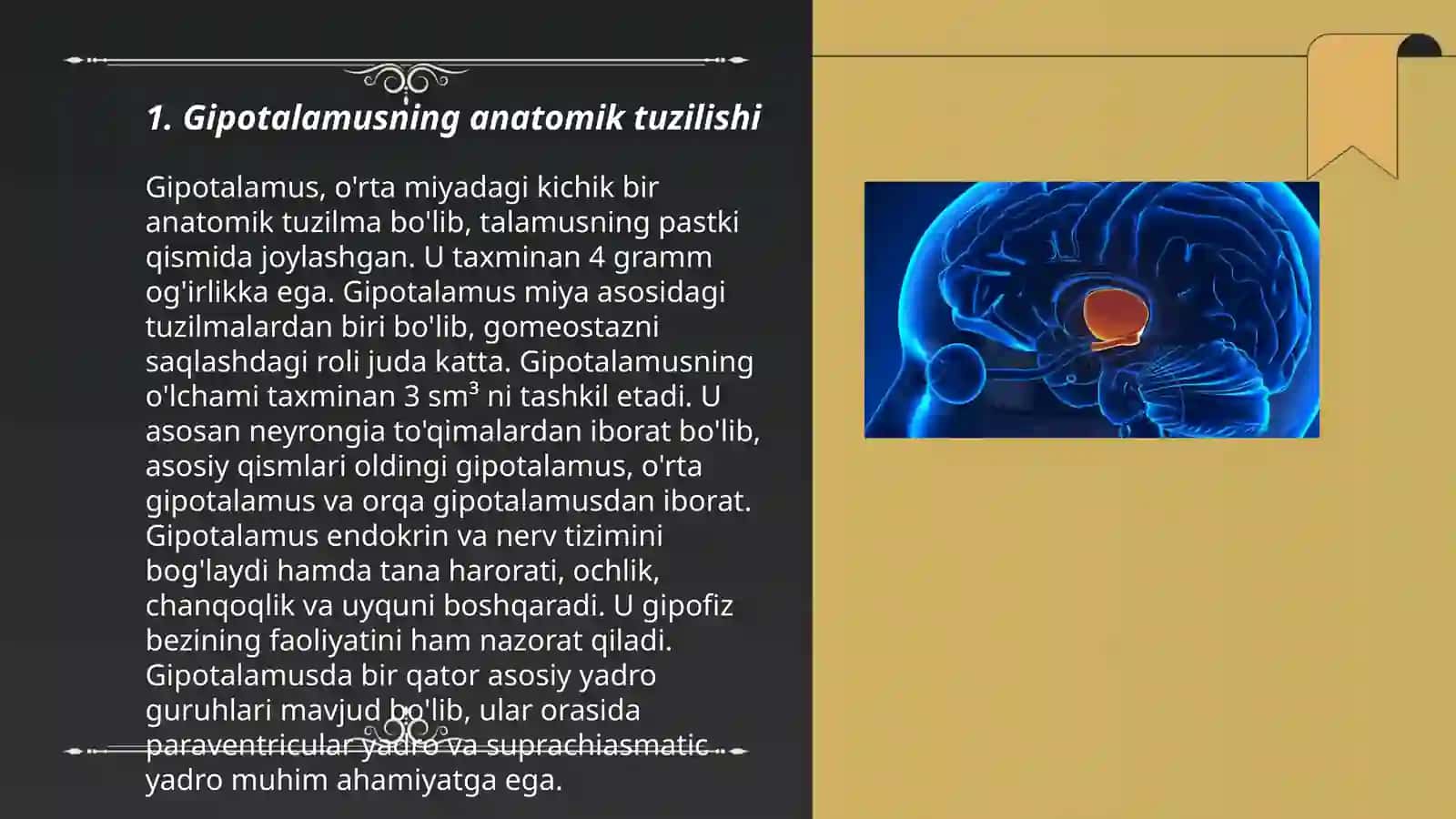 Gipotalamus oʻzaklari va ularning klinik ahamiyati 3