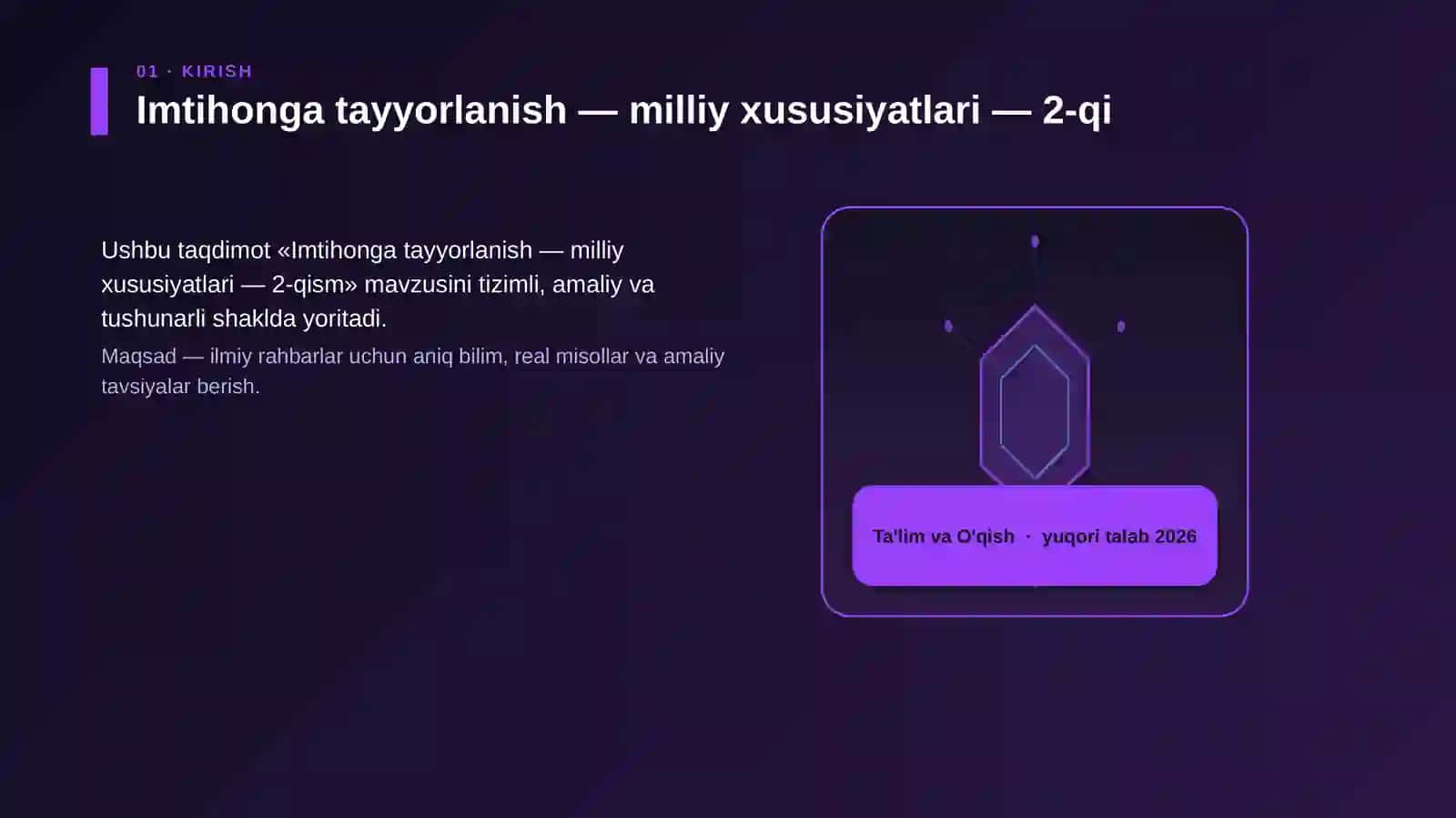 Imtihonga tayyorlanish — milliy xususiyatlari — 2-qism 3