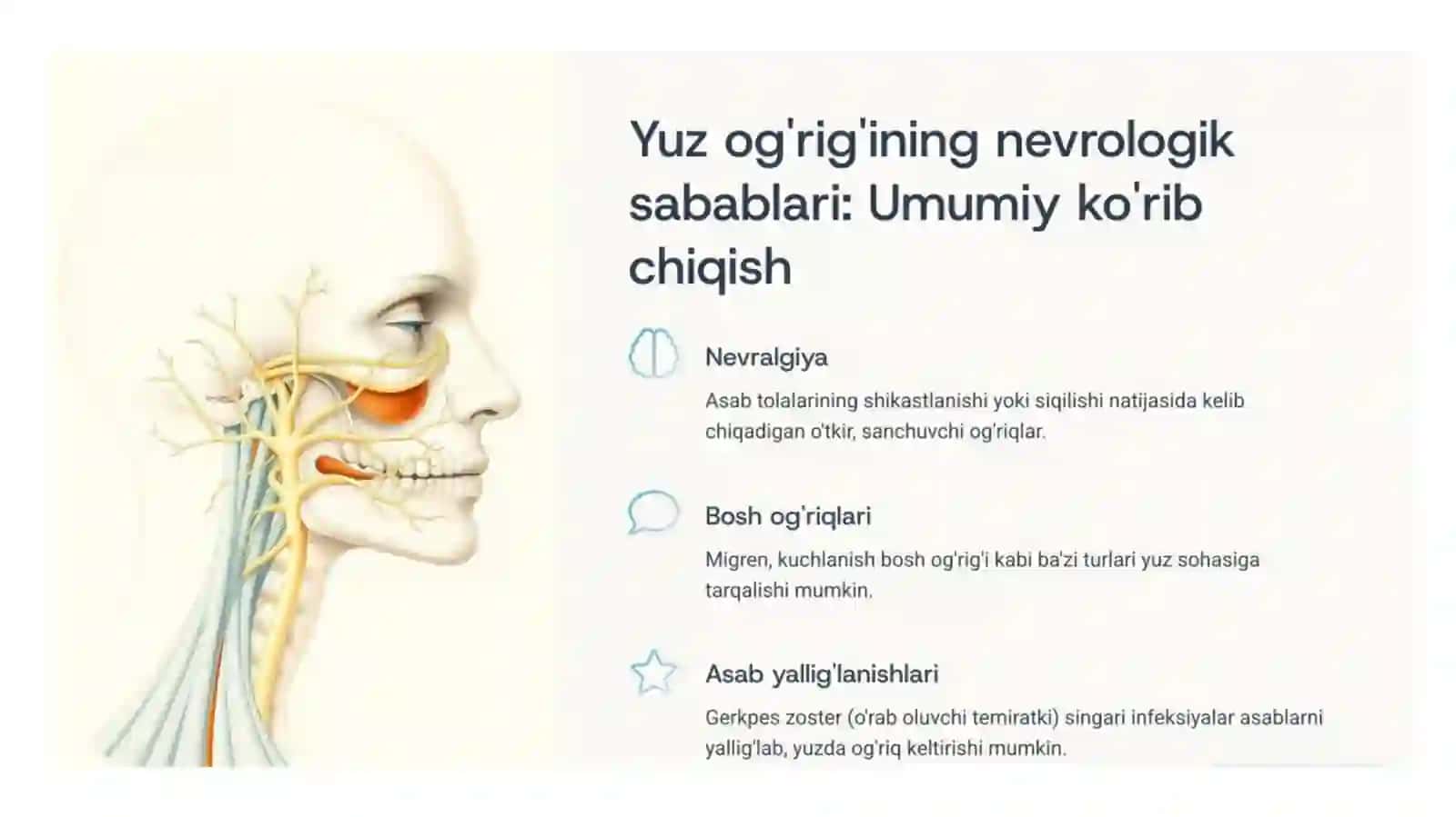 Yuzdagi og'riq sindromlari 3