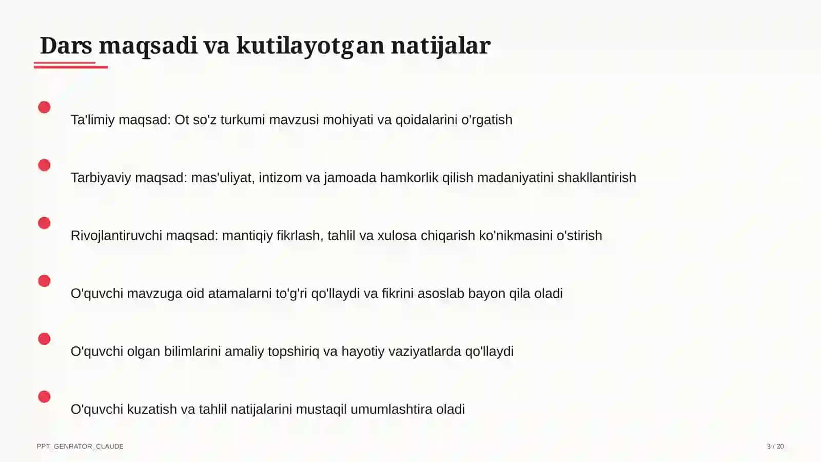 Ot so'z turkumi (3-sinf) 3