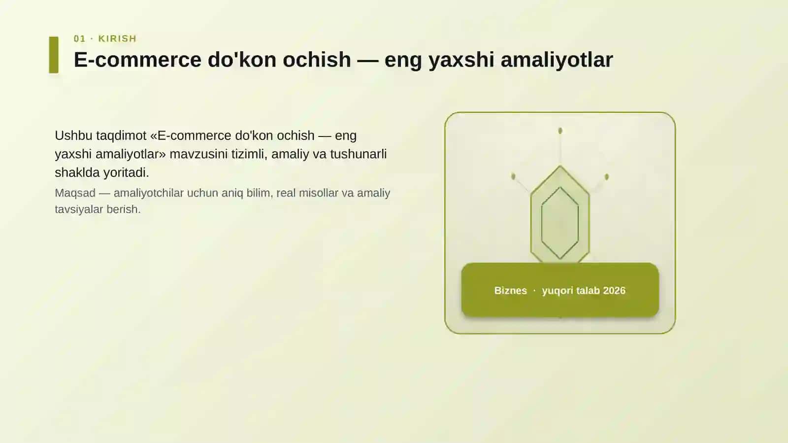 E-commerce do'kon ochish — eng yaxshi amaliyotlar 3
