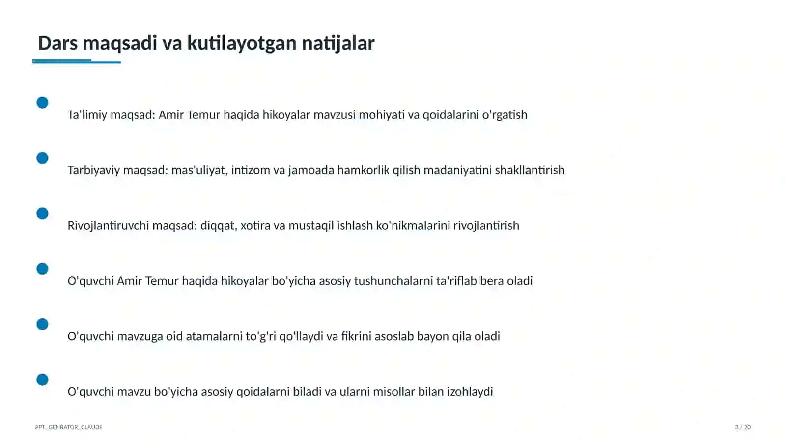 Amir Temur haqida hikoyalar (5-sinf) 3