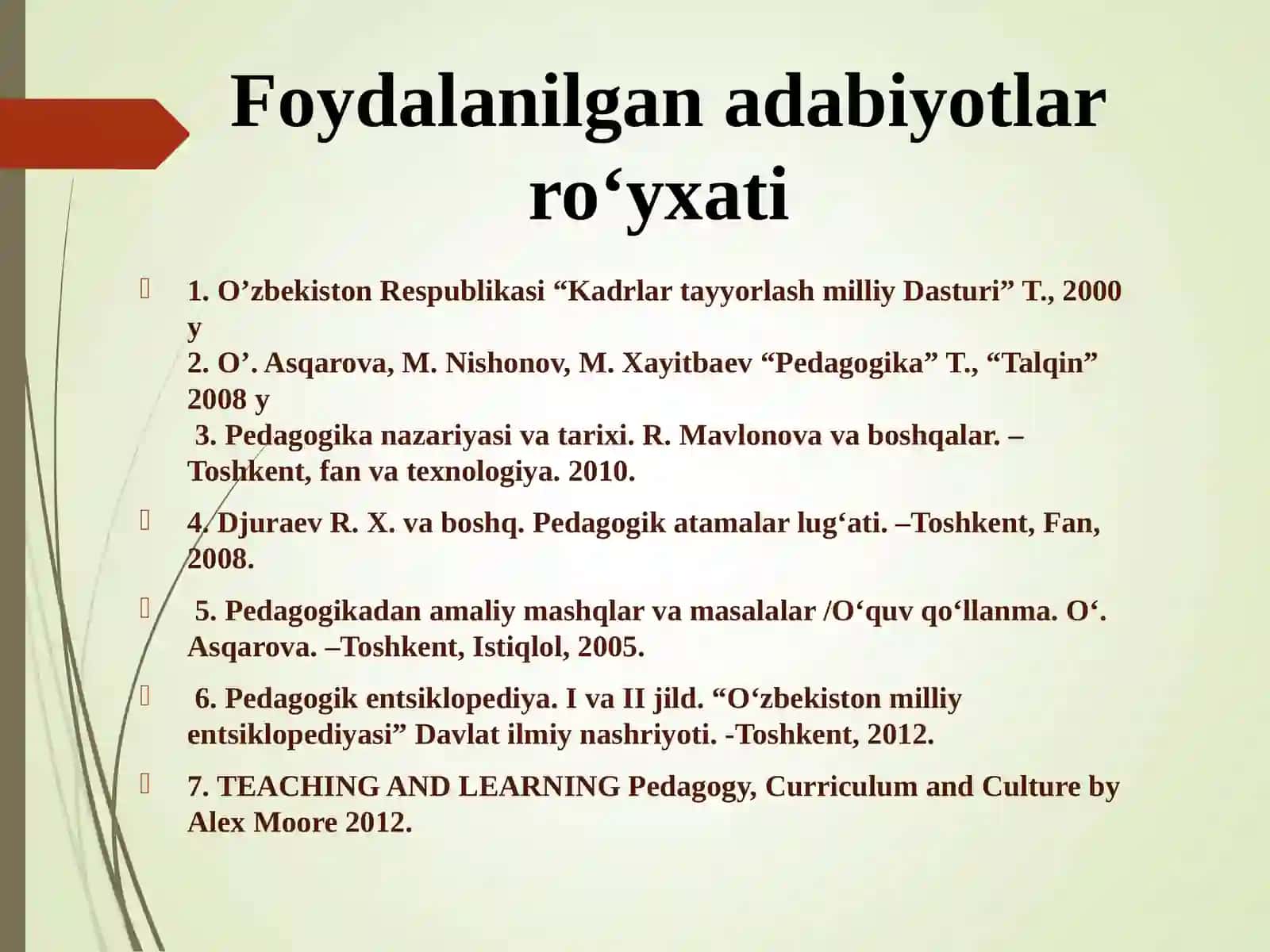 Ta`lim vositalari va metodlari 3