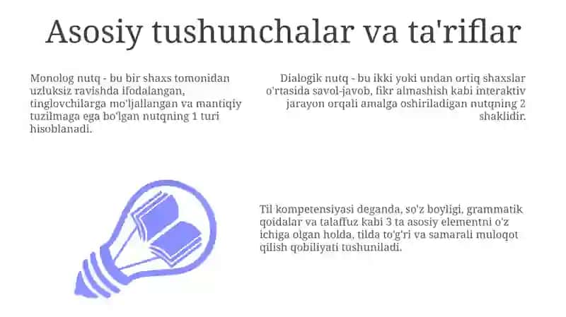 Chet tilida monolog va dialogik nutqni rivojlantirish usullari 3