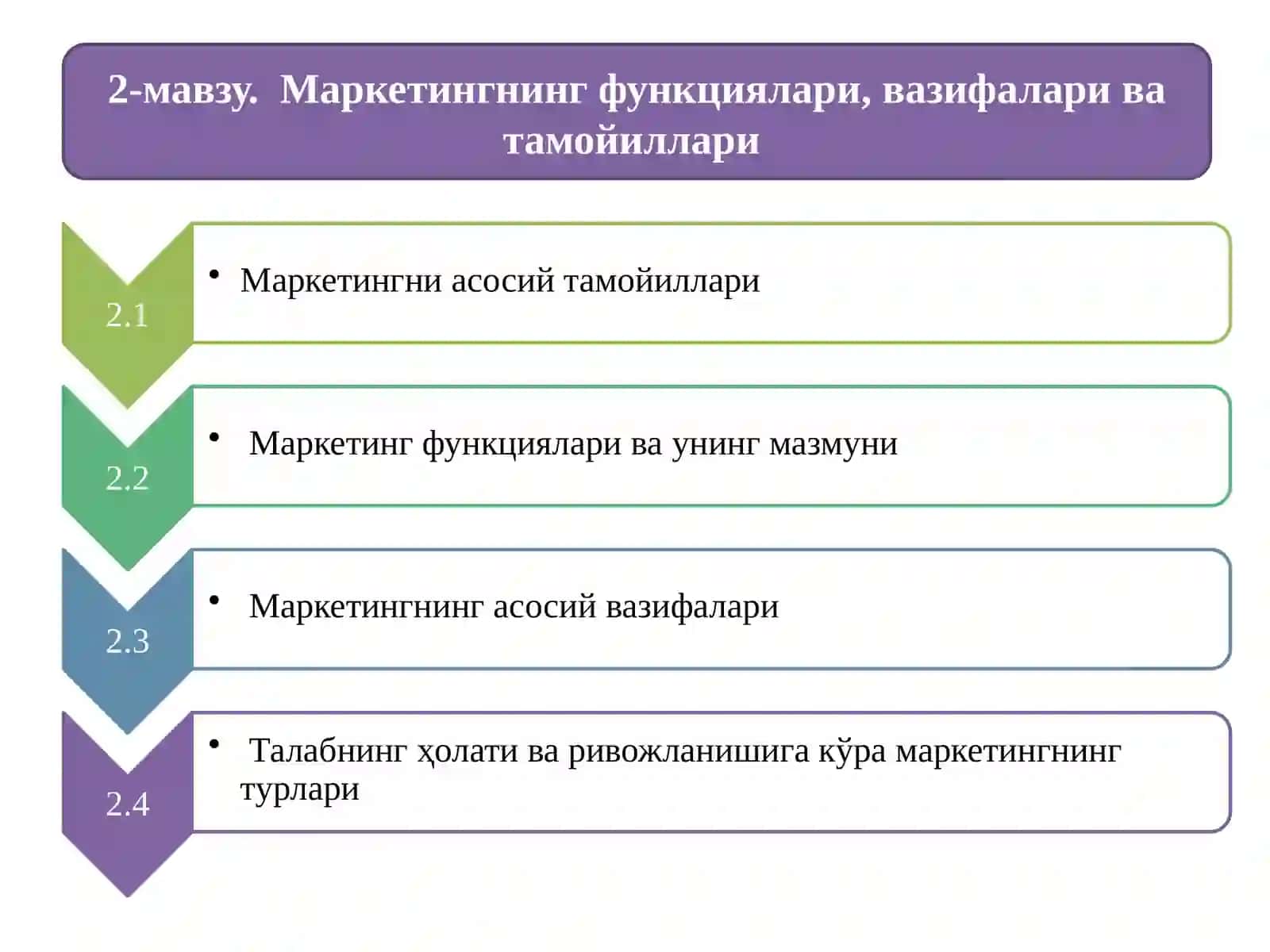 Маркетинг тамойиллари 3