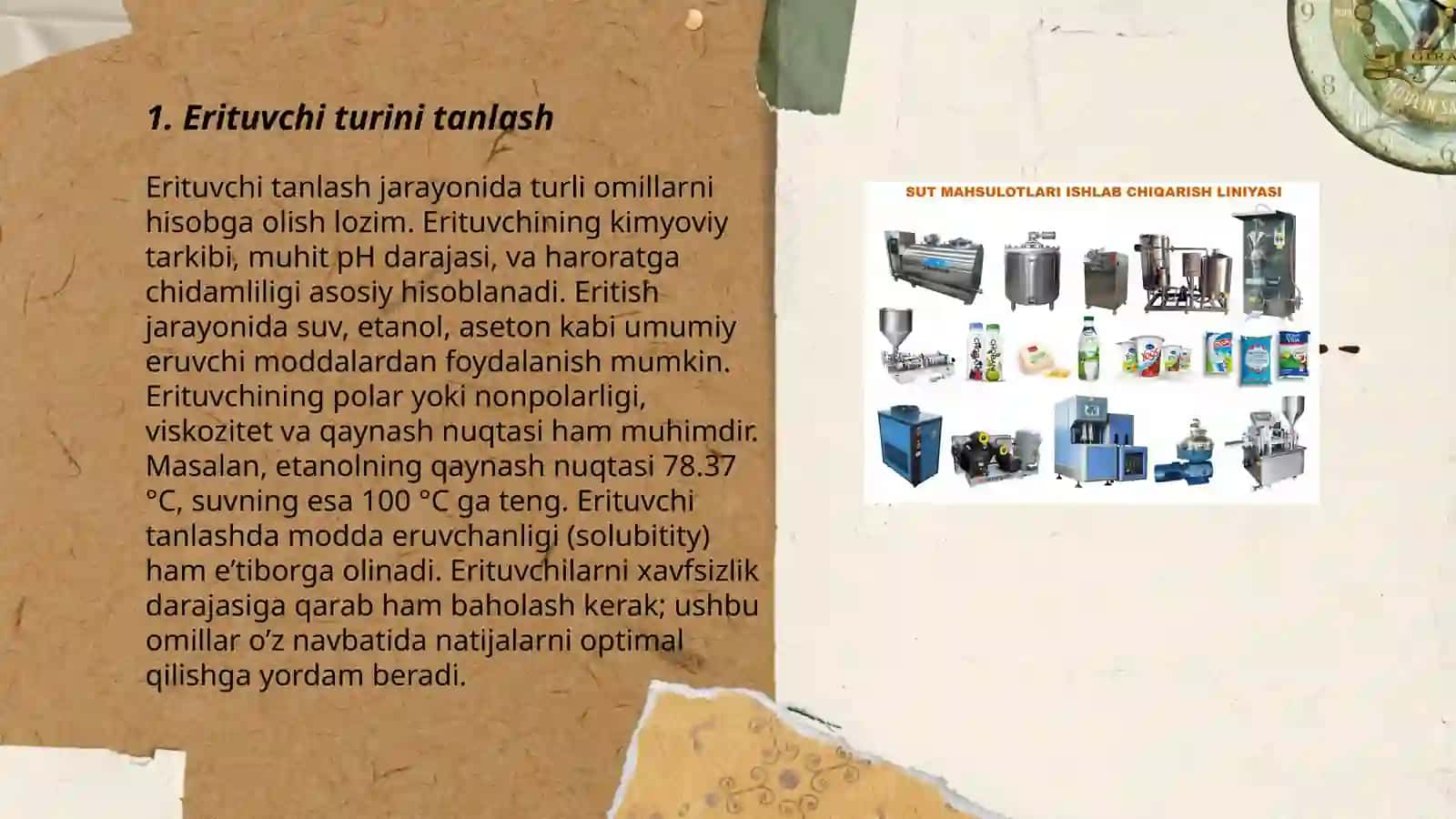 Moylarni tanlovchi erituvchilar bilan tozalash jarayonidagi muhim faktorlar 3