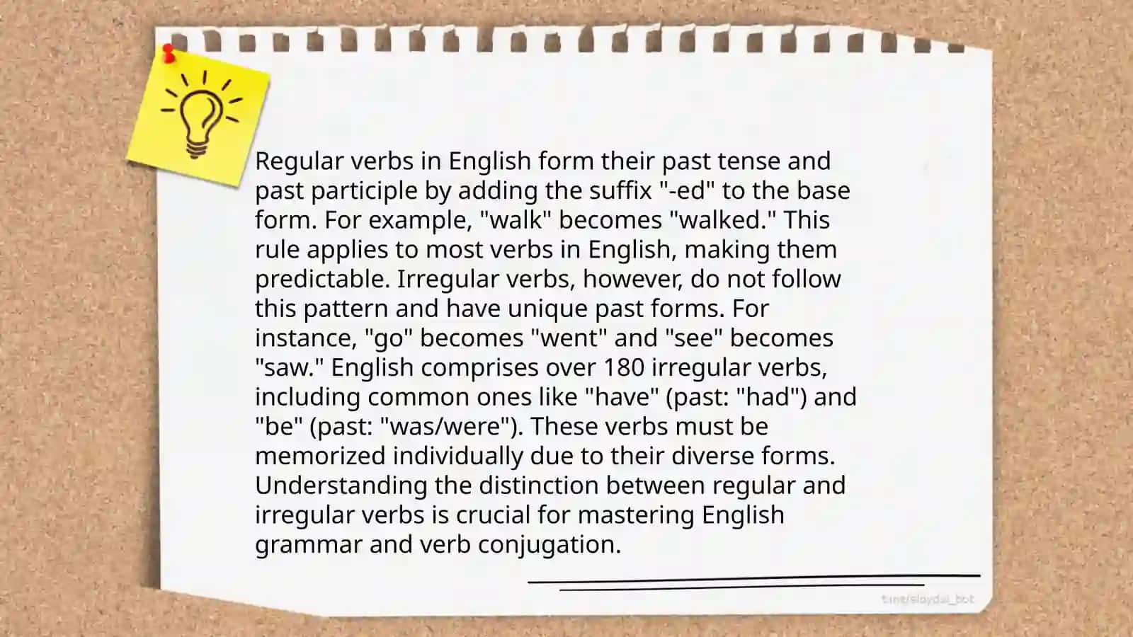 Regular I rregular verbs 3