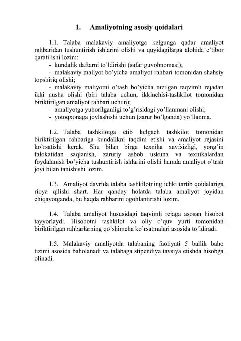 Amaliyot chining kundaligi 3