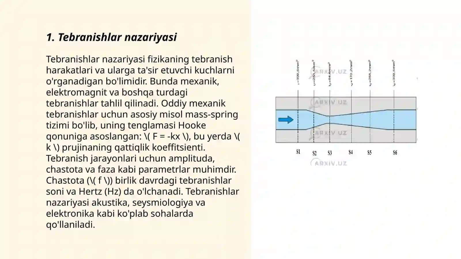Mexanik tebranishlar tenglamasi. Rezonans hodisasi 3