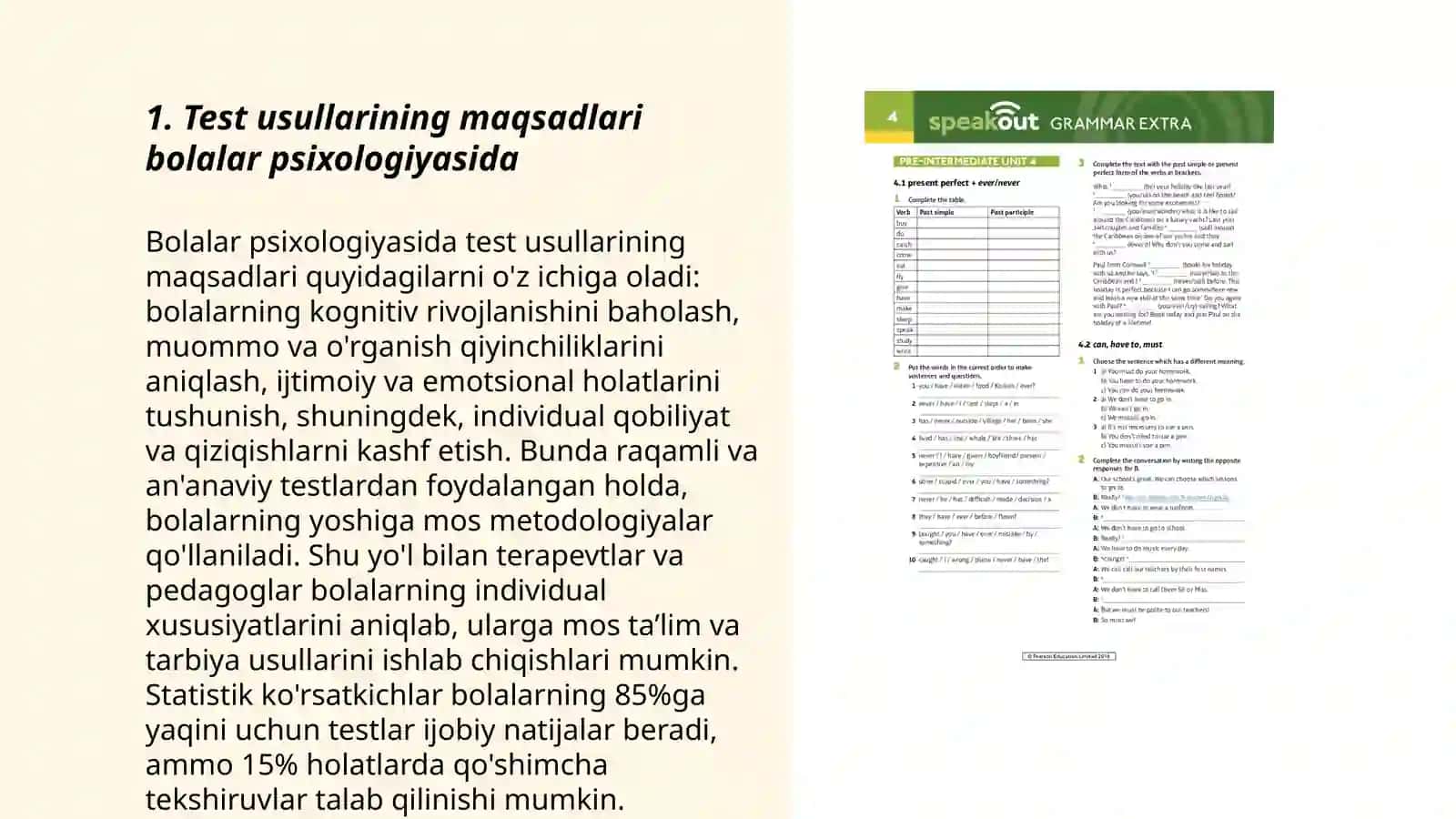 Bolalar psixologiyasida testlardan foydalanish imkoniyatlari va cheklovlari 3