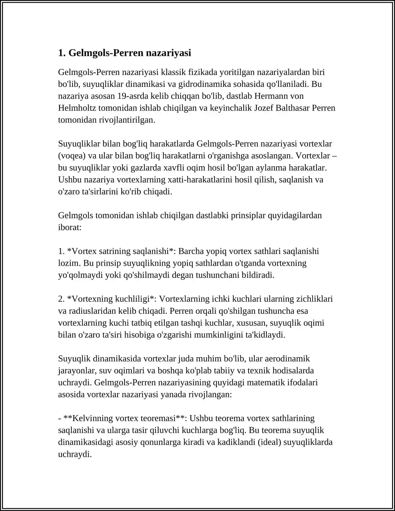 Gelmgols-Perren nazariyasi 3