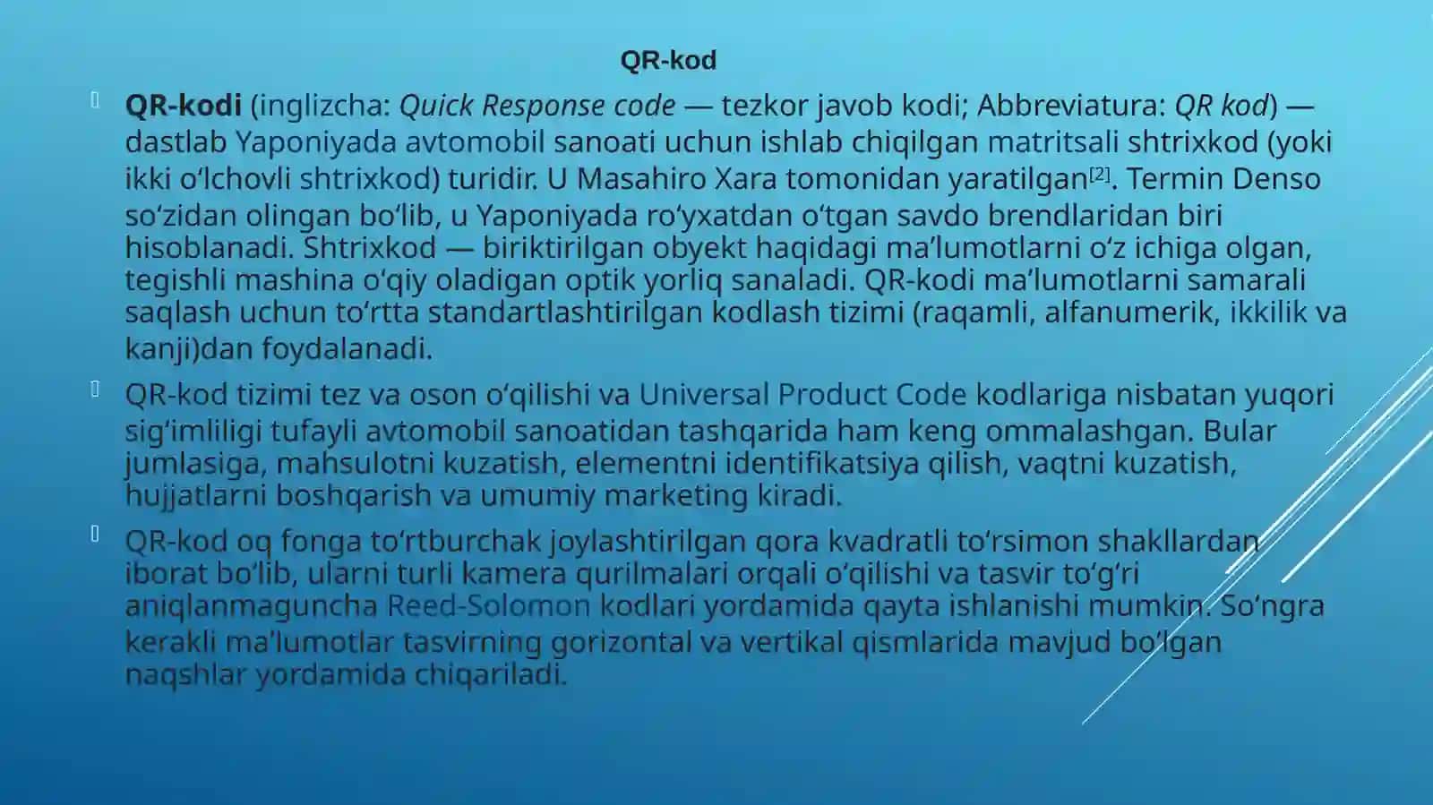 QR kod bilan ishlash 3