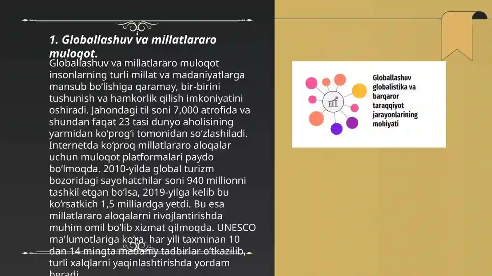 Globallashuv, globalistika va bargaror taraqgiyot jarayonlarining mohiyati 3
