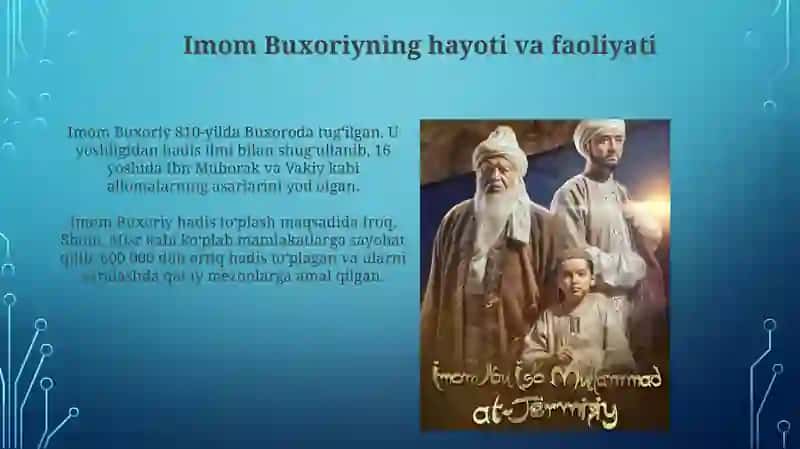 Imom Buxoriy va Imom Termiziyning hadisil miga qo'shgan h issalarining qiyosiy tahlili 3