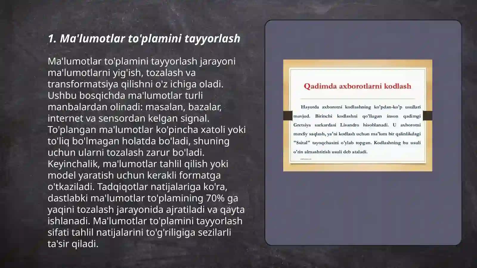 Berilganlarni intellektual taxlili usullari 3
