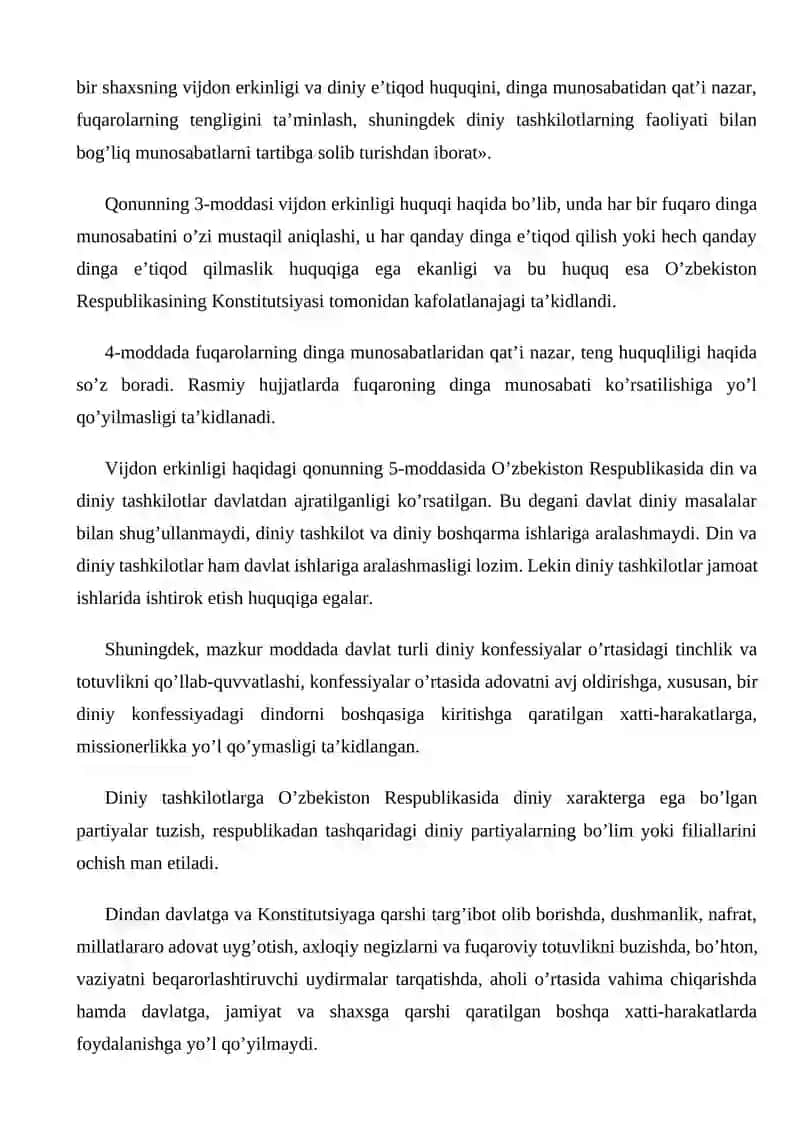 Diniy Tashkilotlarning Zamona Duniyoviy Me'yorlarga Moslashuvi 3