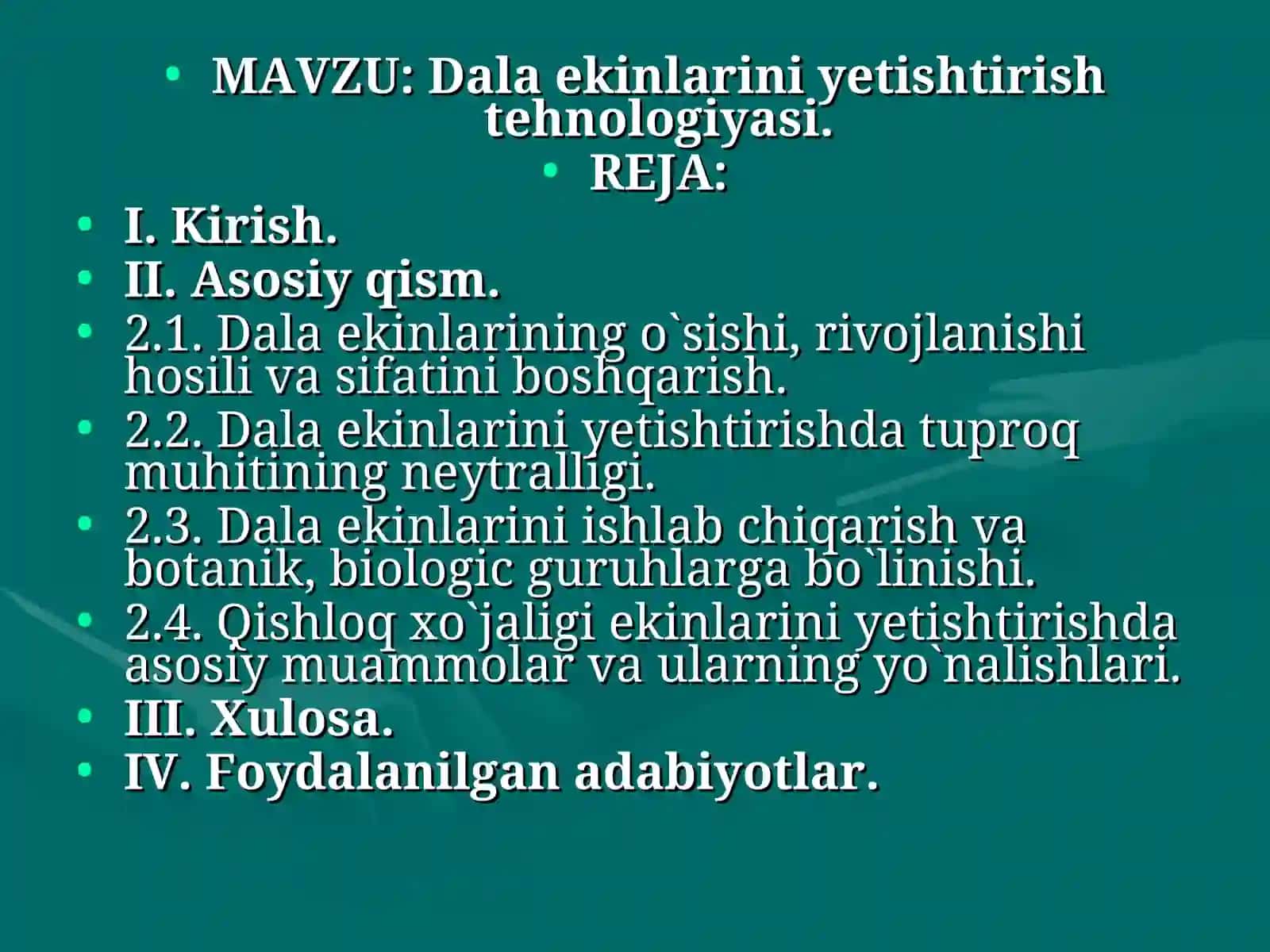 Dala ekinlarini yetishtirish tehnologiyasi 3